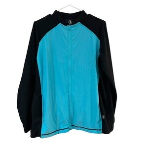 Full beauty‎ sport teal and black zip up jacket 14/16